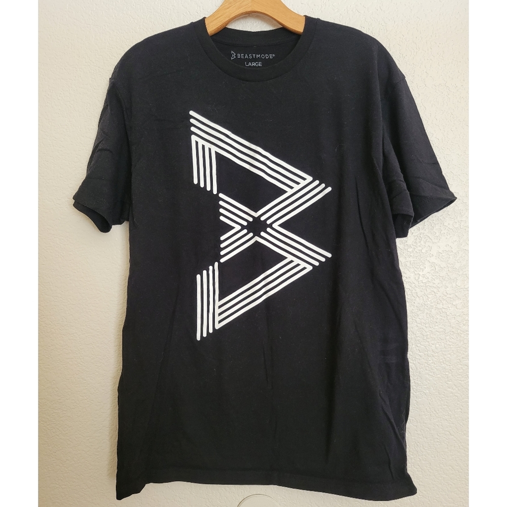 Mens beastmode size large black cotton tee